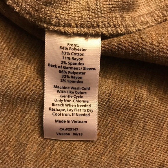 Talbots Tan White Sweater, EUC, M - Picture 8 of 10